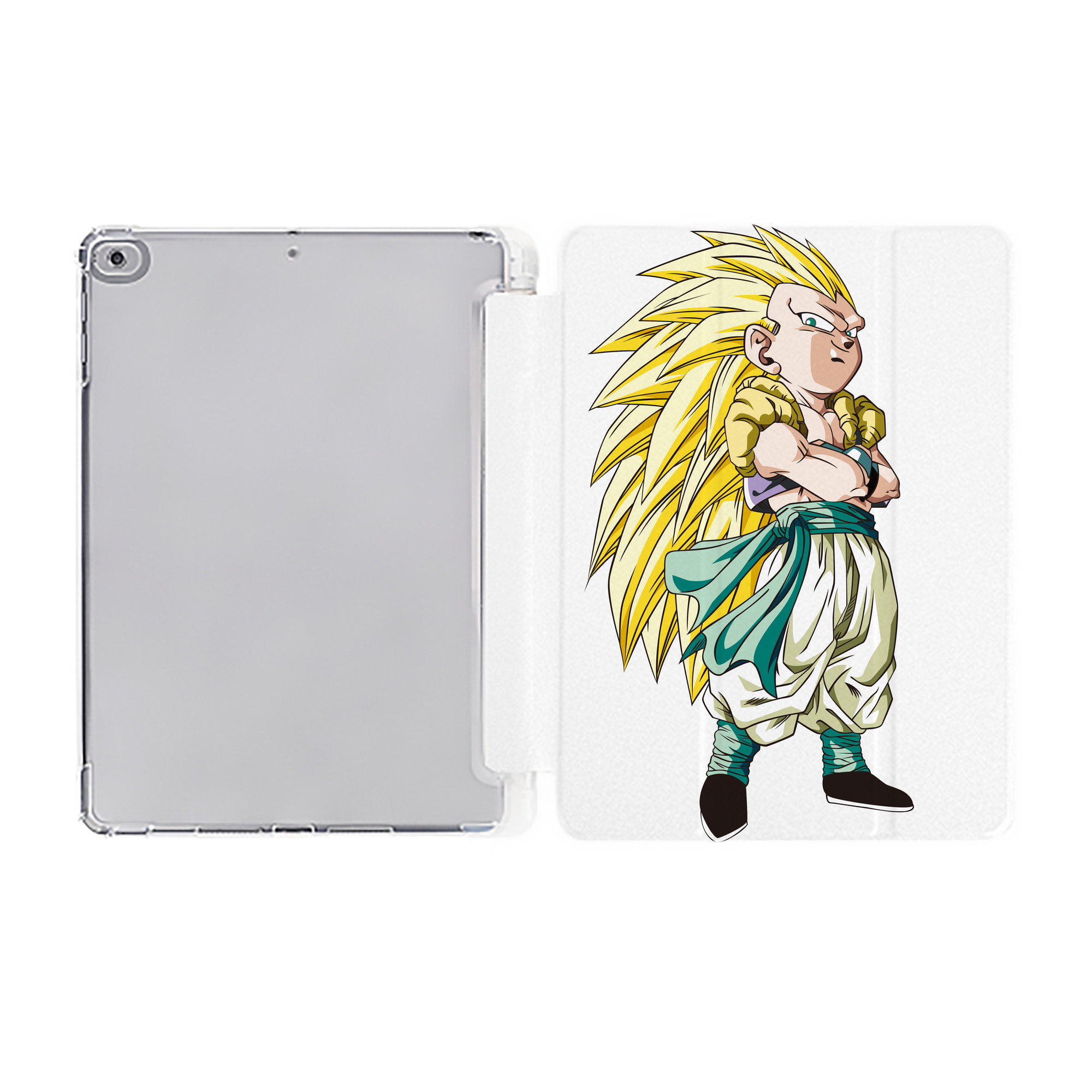 （画像用） ドラゴンボール ベジット DRAGON BALL Vegetto IPad ケース ペン収納付き 三つ折りスタンド PUレザー×シリコン 対応機種9.5/10.5/10.9インチ
